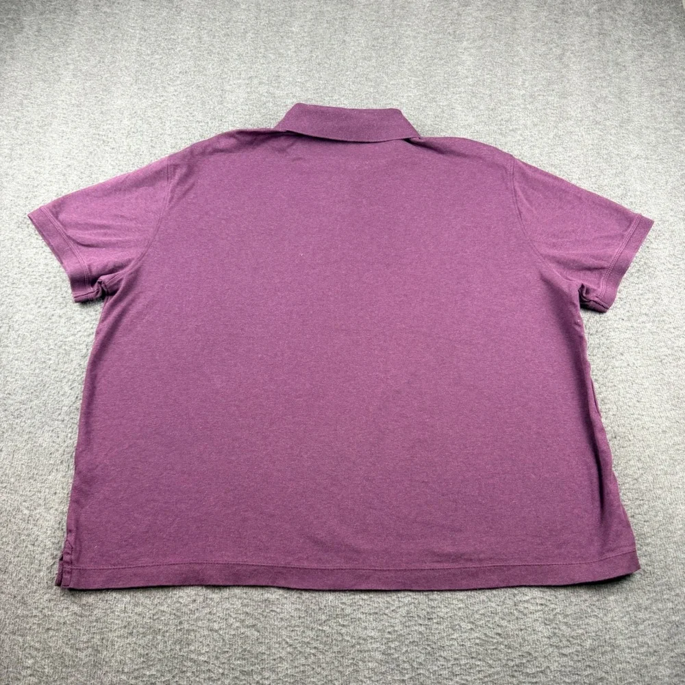 Banana Republic Luxe Touch Performance Polo Shirt Men's XL Purple Cotton Short